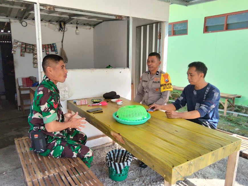 Bhabinkamtibmas Simo Ajak Masyarakat Manfaatkan Pekarangan untuk Ketahanan Pangan