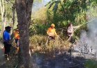 Sinergi Polres Bondowoso dan Tim Gabungan Padamkan Karhutla di Kawasan Wisata Black Lava Ijen